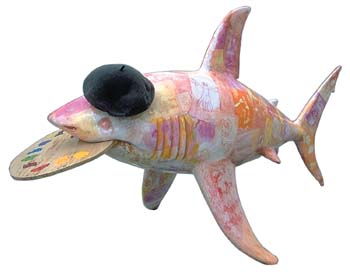 The Shark statue called LeonArtODaSharki2