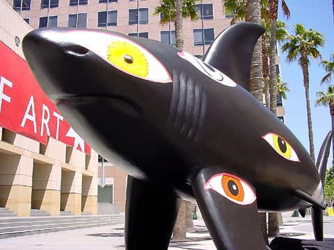 The Shark statue called LookingAround